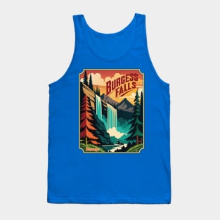 Retro Burgess Falls Kayaking Tank Top